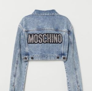women's moschino denim jacket